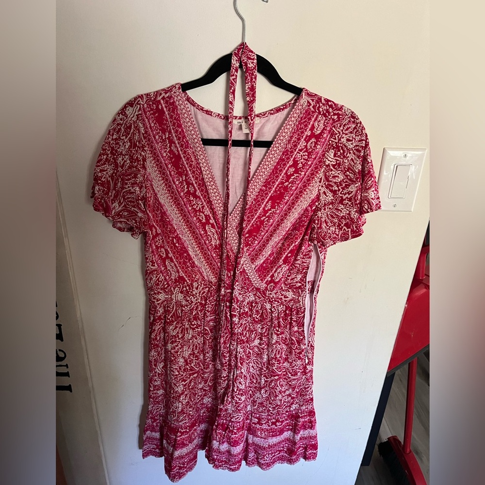 Pink Belted Sundress